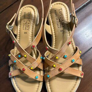 NEW Easy Street Renata Sandals Color is Natural. Size 9 N